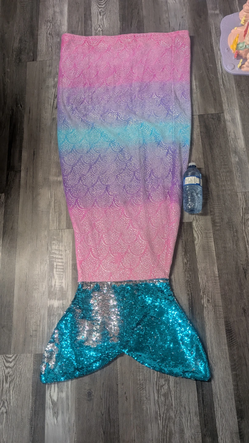 Mermaid Tail Blanket - Purple/Pink Ombre & Sequins