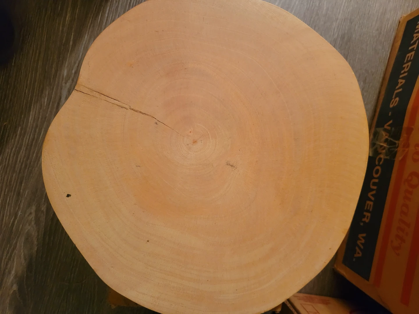 Be Home Wood Slice Serving Board and other items