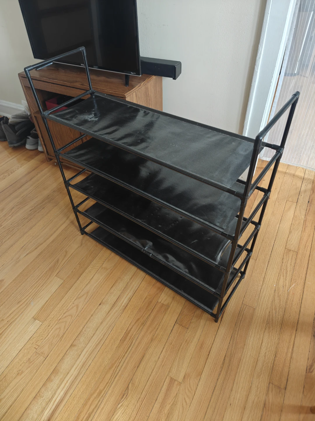Black 5-Tier Shoe Rack - photo 3