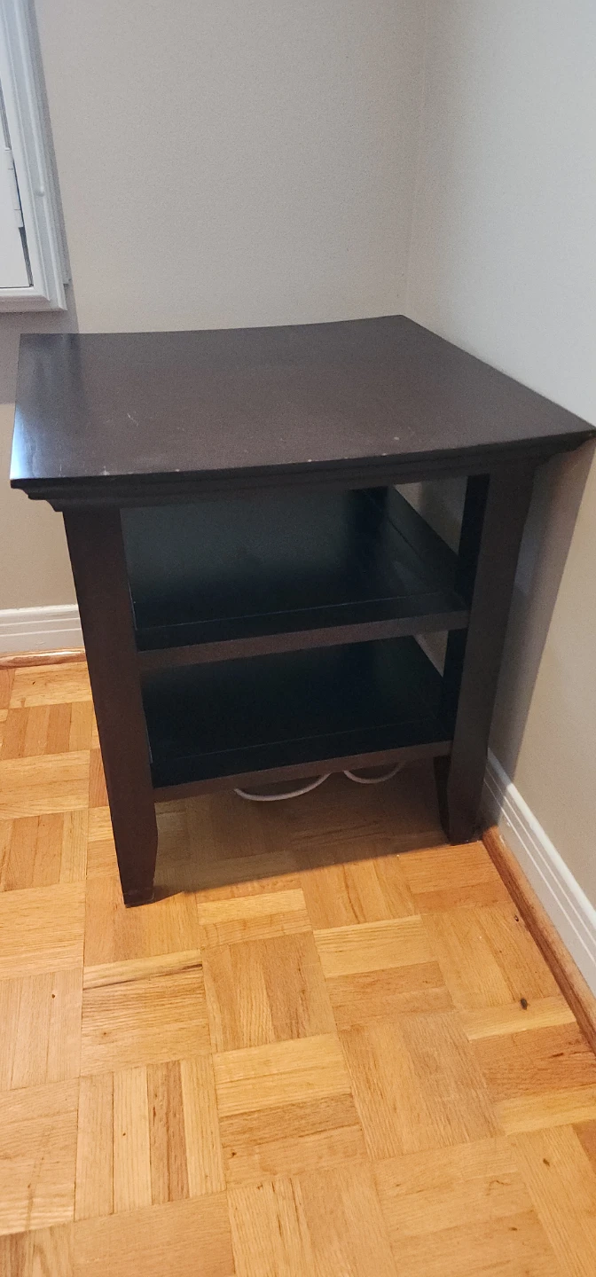 3 Dark Wood Coffee Tables with Storage - photo 2