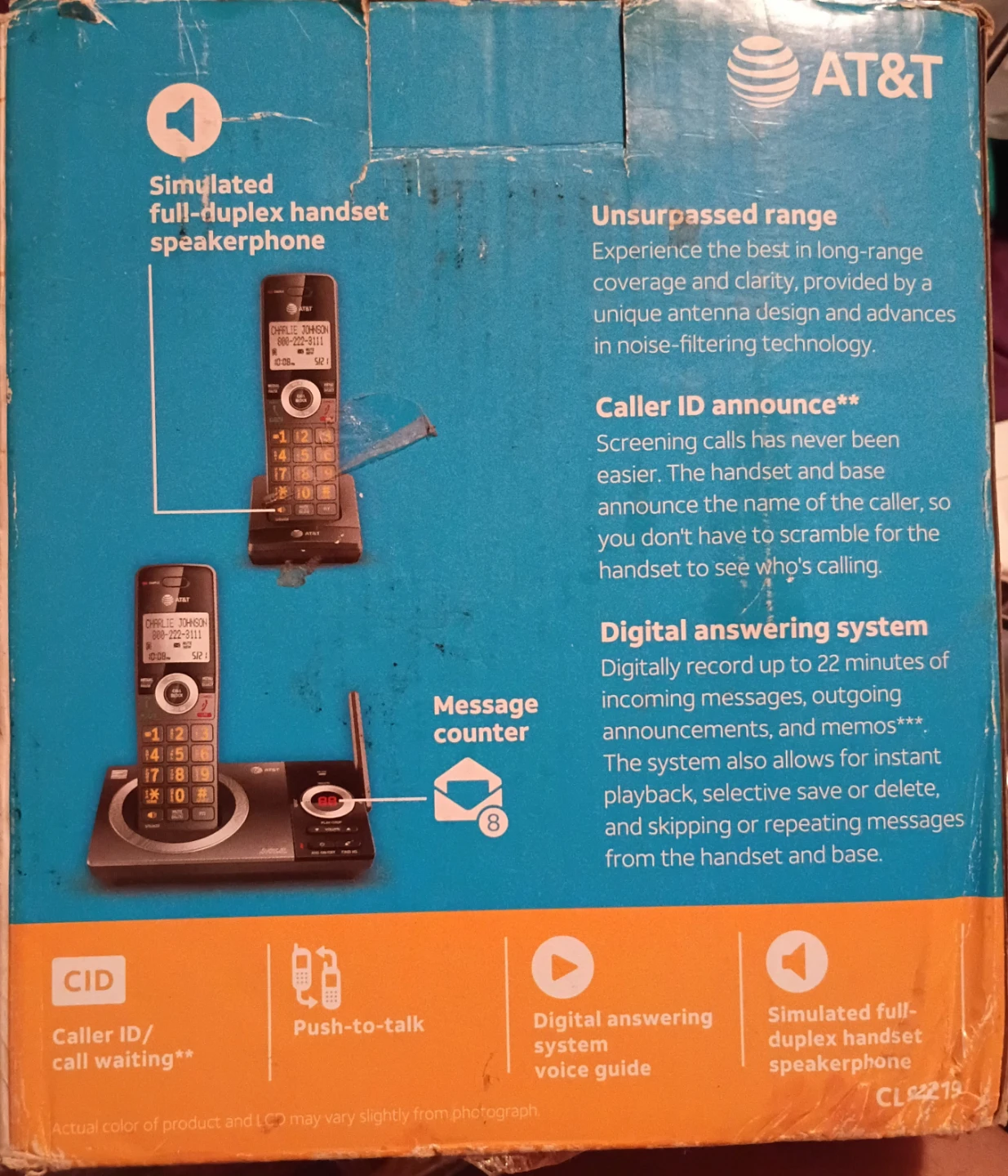AT&T 2 Handset Cordless Answering System with Smart Call Blocker - photo 2