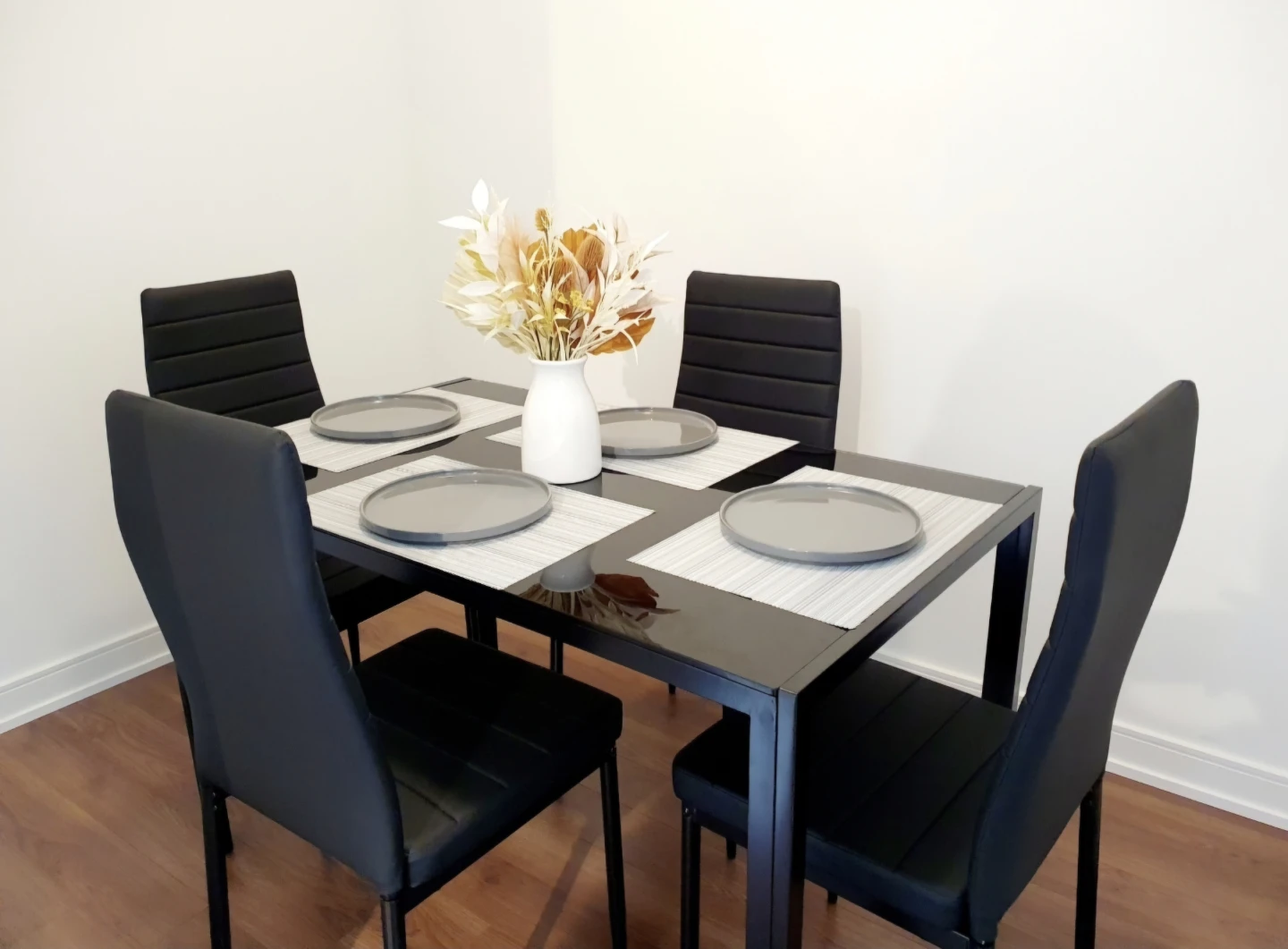 Dining Table Set with 4 Chairs