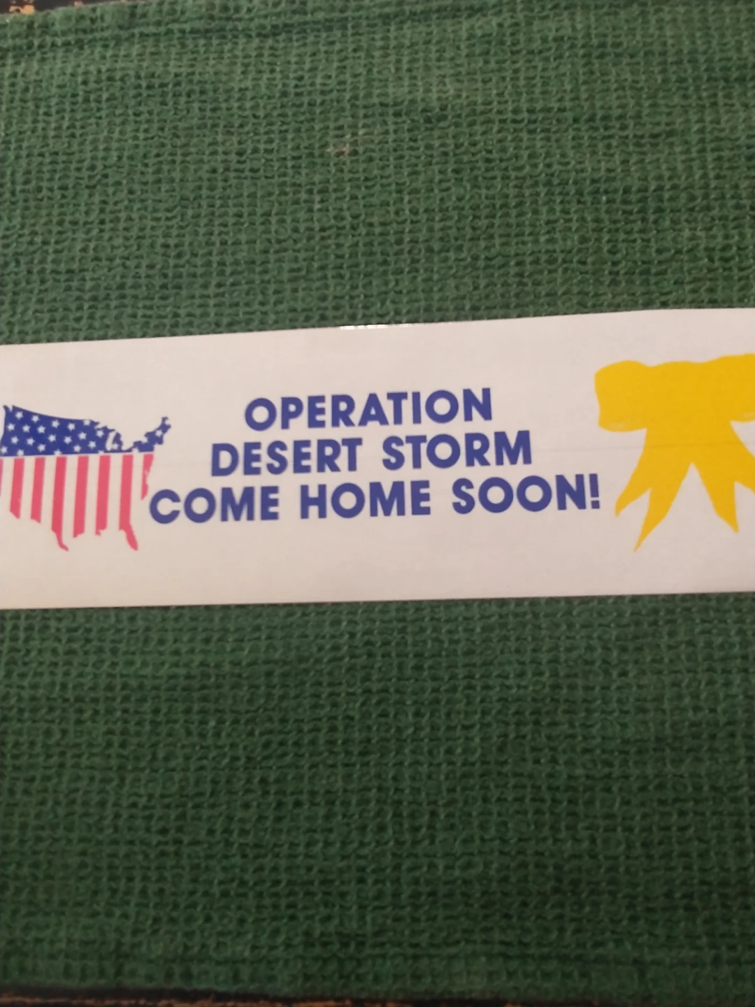 1991 Operation Desert Storm 10" Bumper Sticker #1