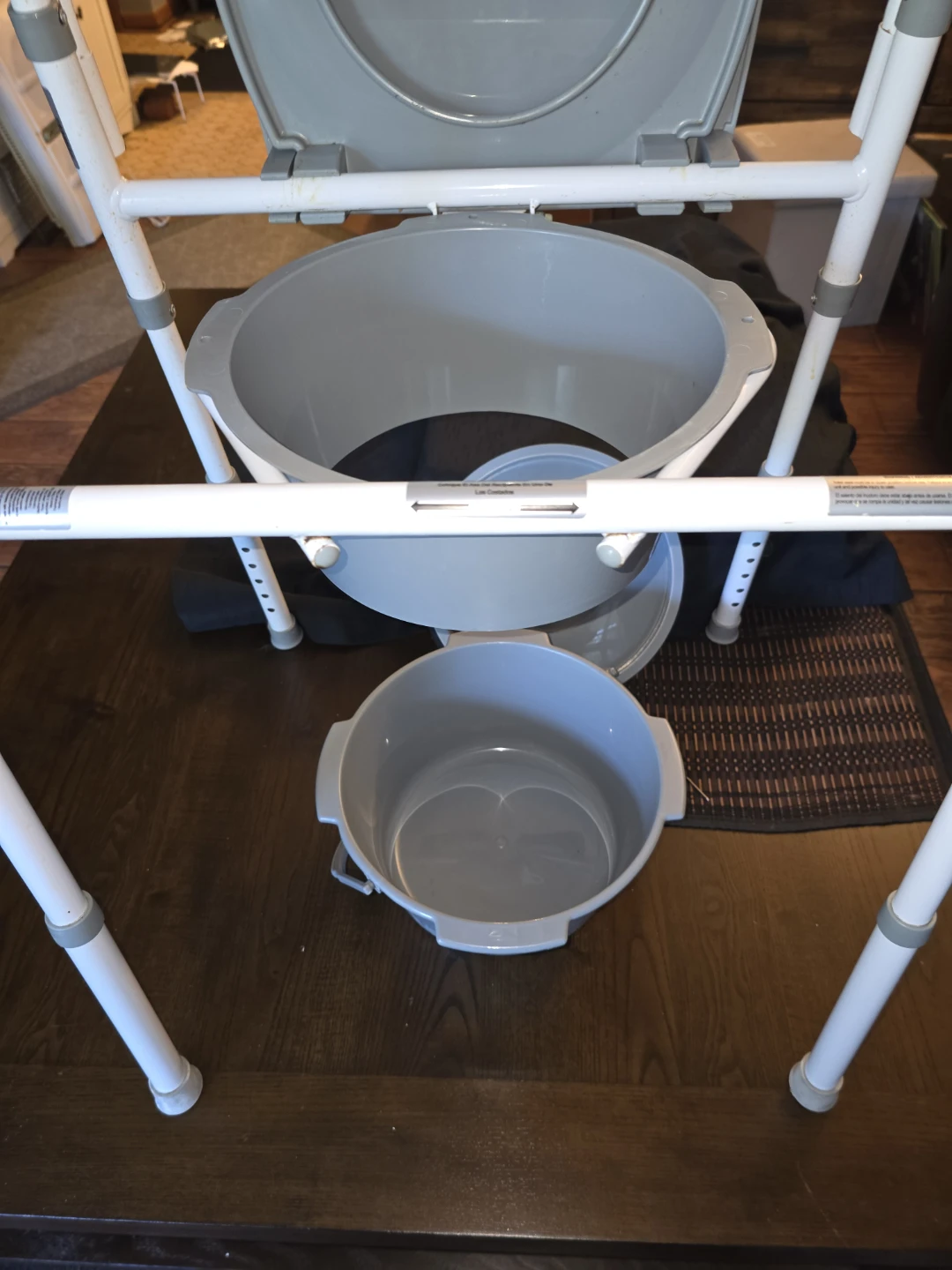 Portable Toilet Commode Chair with Bucket - photo 2