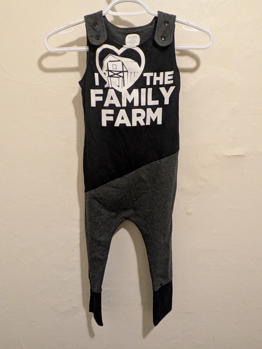 One of a Kinda "I Love The Family Farm" Romper - photo 3