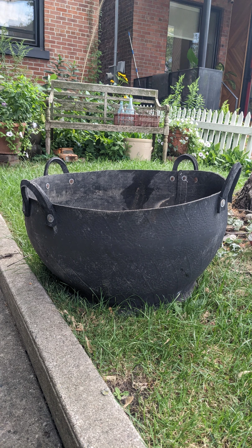 Large Planter made from recycled tires!