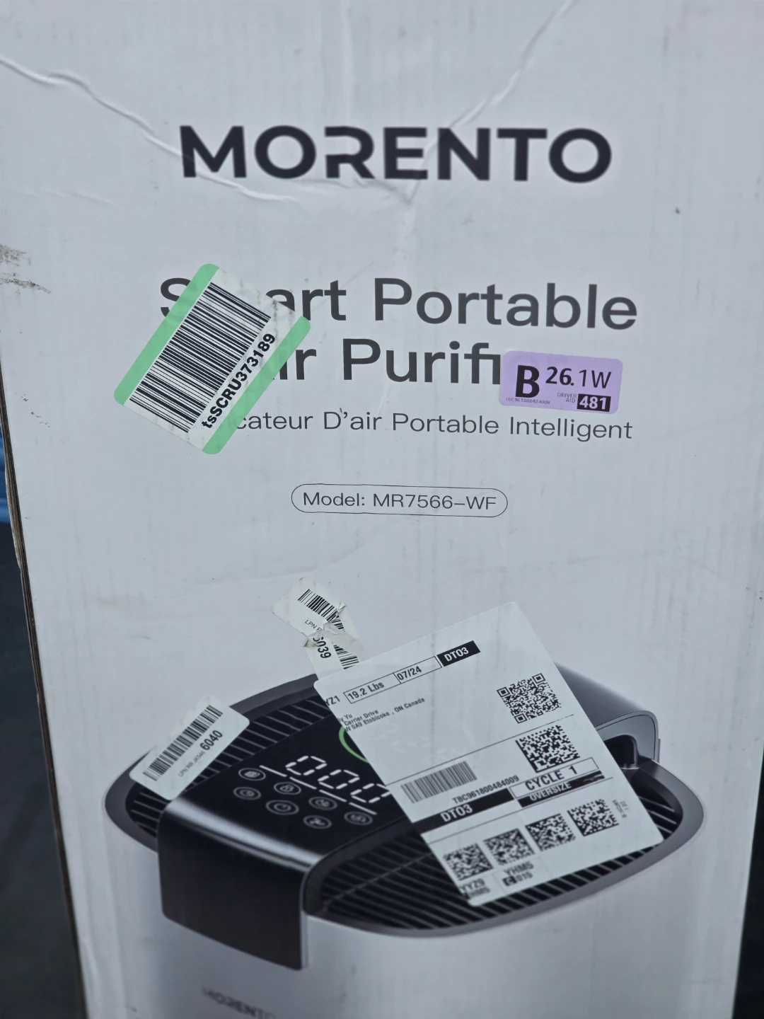 Morento Smart Portable Air Purifier MR7566-WF - photo 3