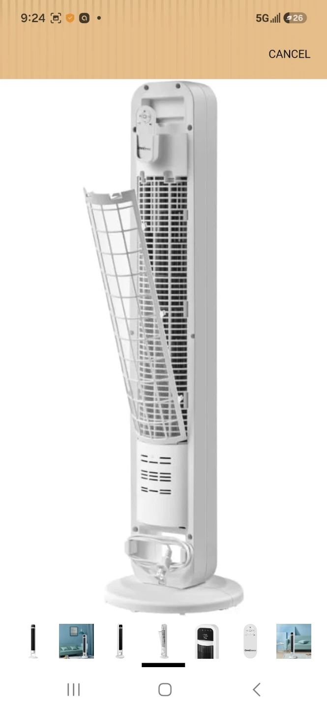 OmniBreeze 38 inch Tower Fan with Wi-Fi Control - photo 4