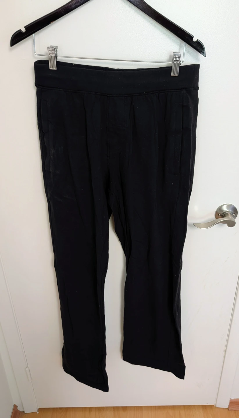 Black Lululemon Track Lounge Pants - Men's Medium