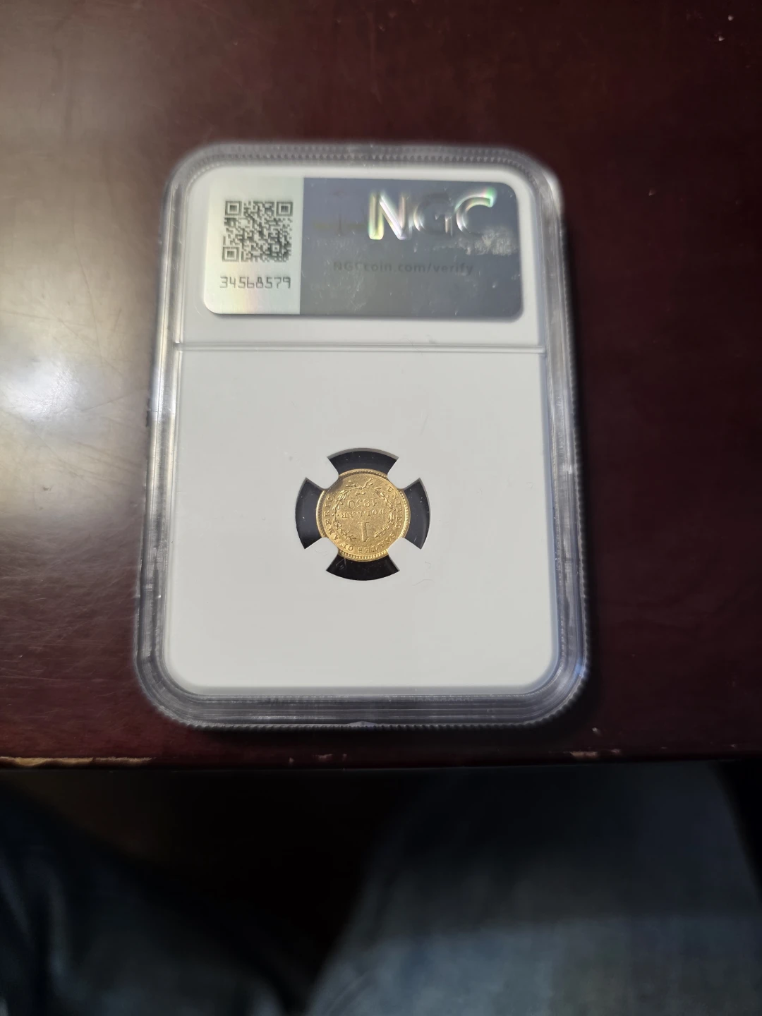 1850 USA Gold Dollar in AU Condition