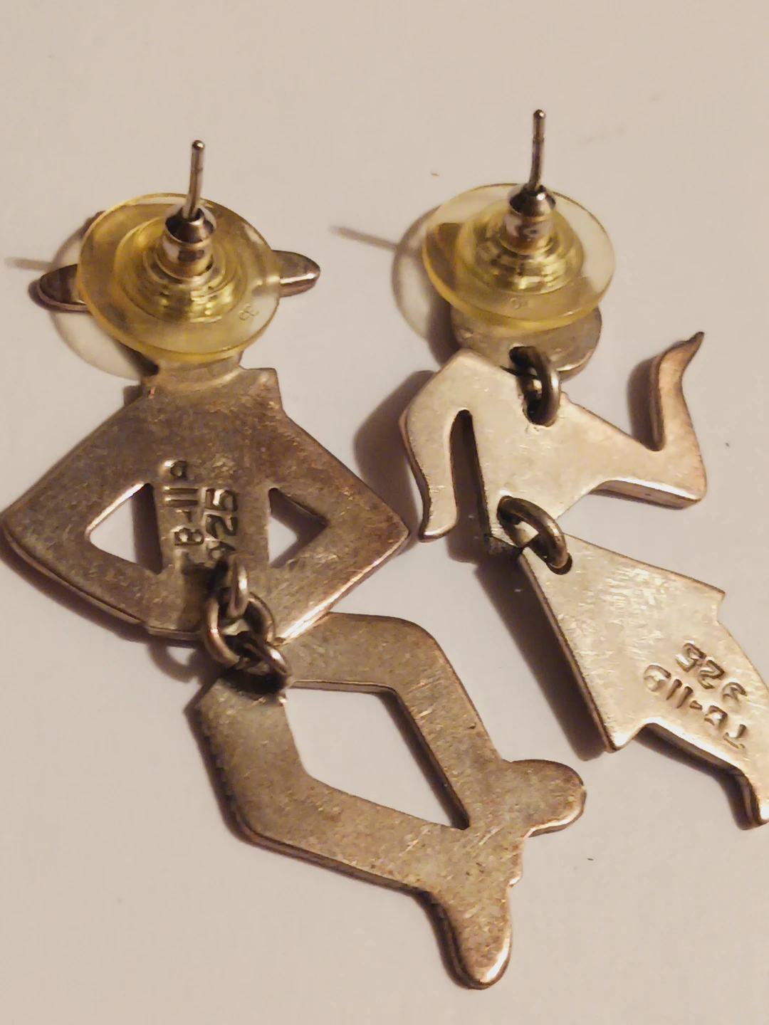Taxco Mexico Sterling Silver Dancing Couple Earrings - photo 4