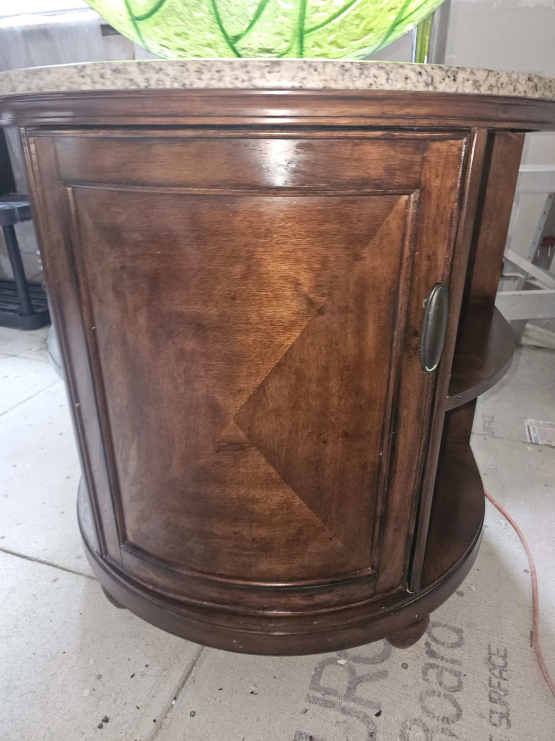 Wooden Vanity with Glass Leaf Sink - photo 2