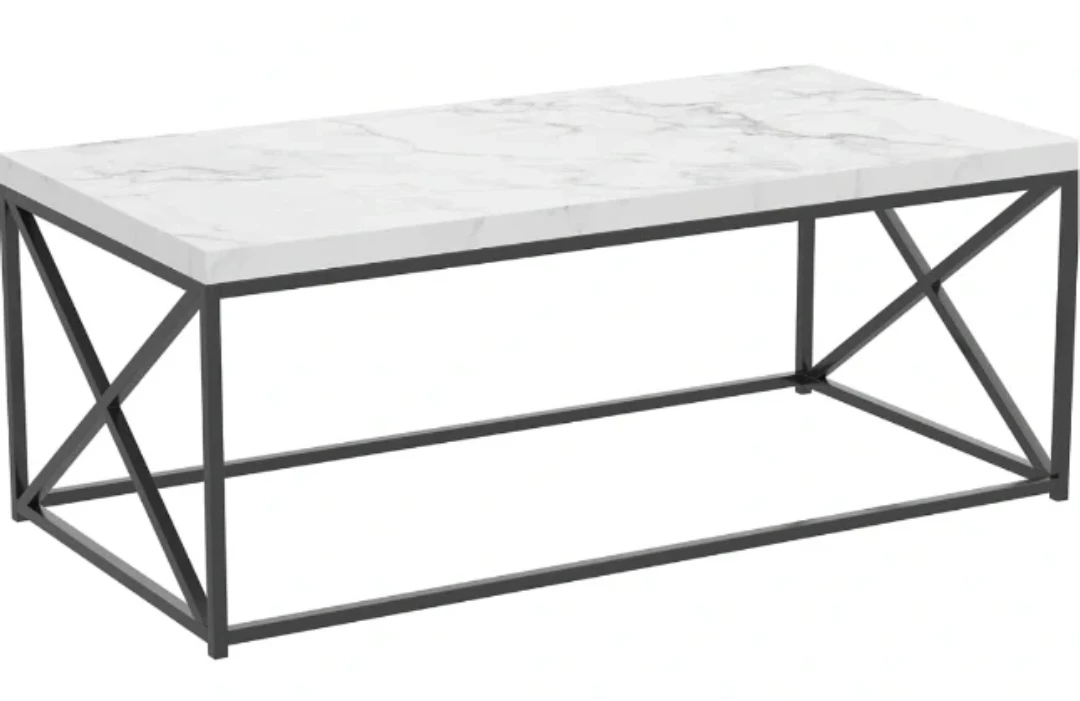 Modern Coffee Table with Marble Top