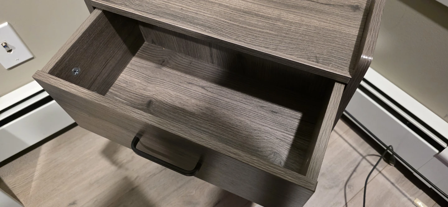 Bedside table with power outlets - photo 2