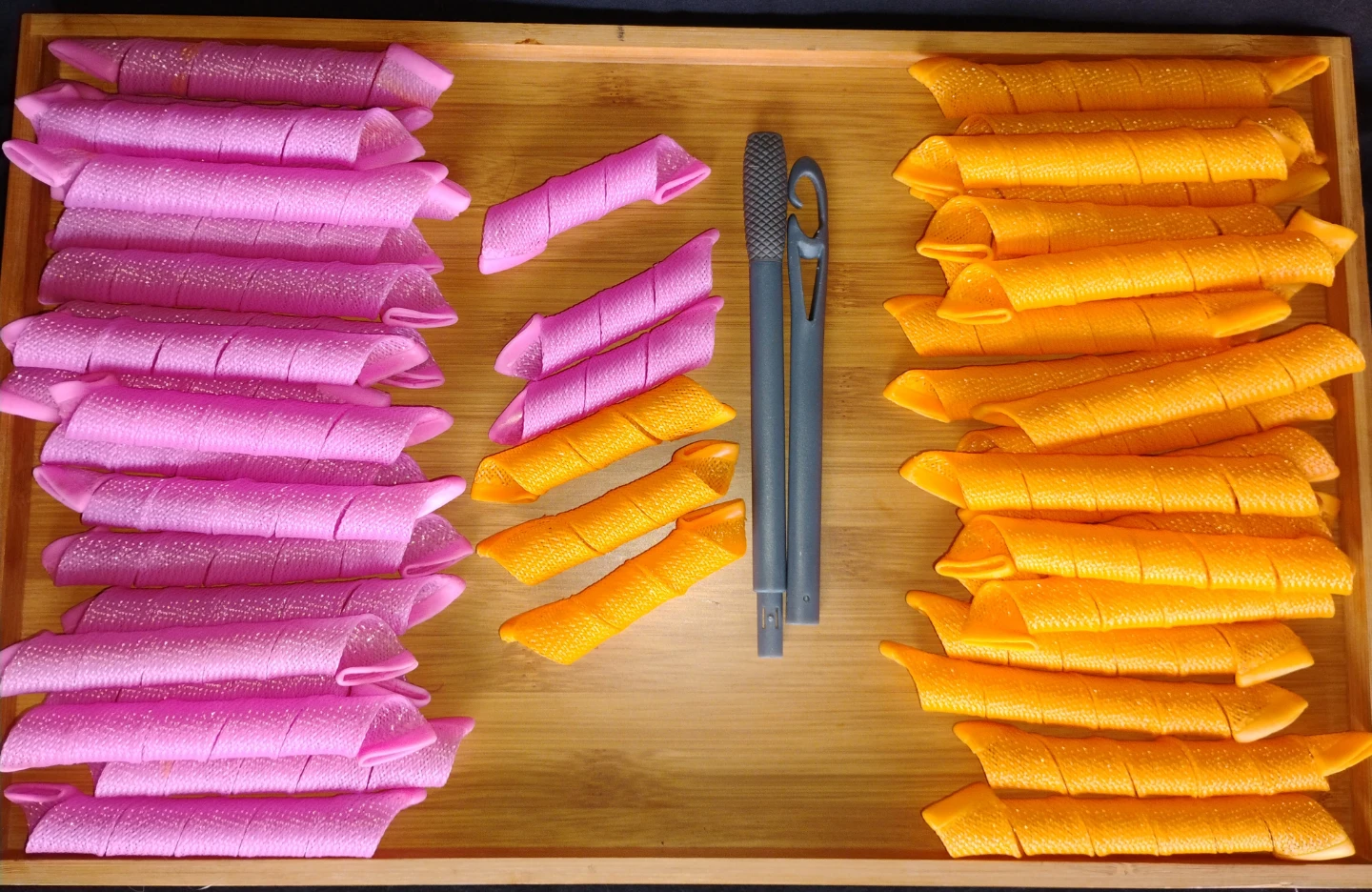 Heatless spiral curlers