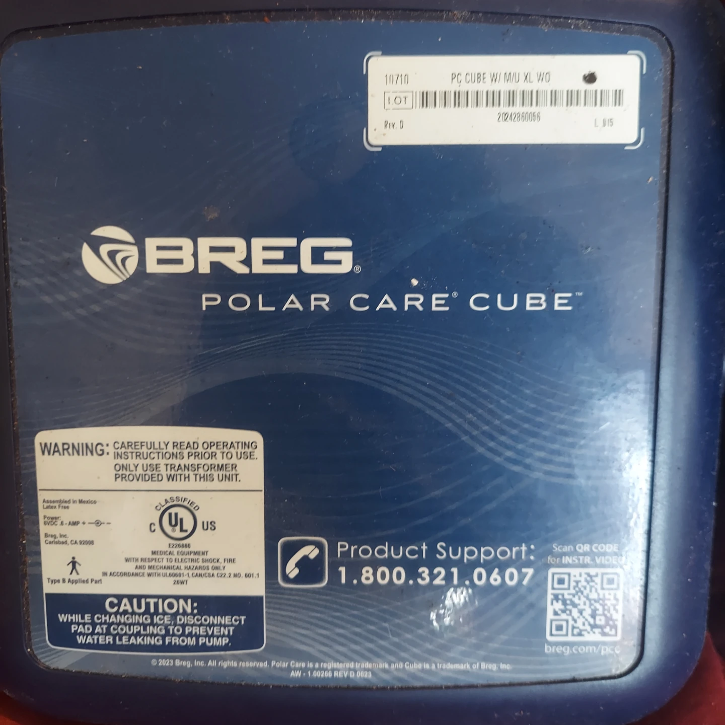 Breg Polar Care Cube System w/ Wrap-On Pads