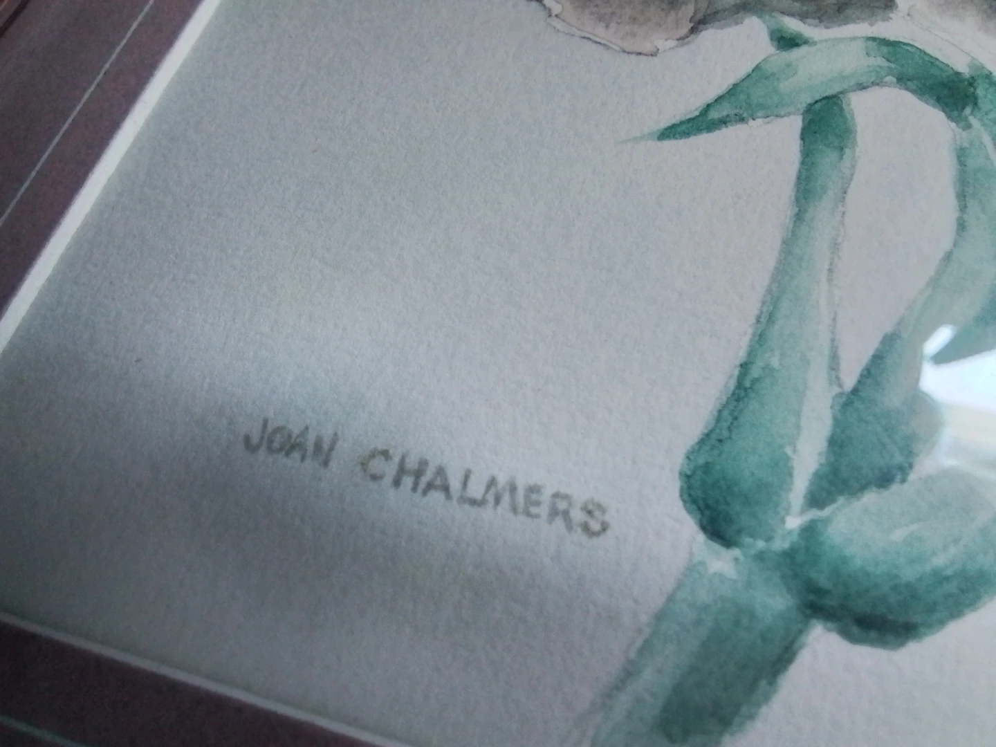 "Dusty Pinks" by Famous Canadian Artist & Patron Joan Chalmers - photo 3