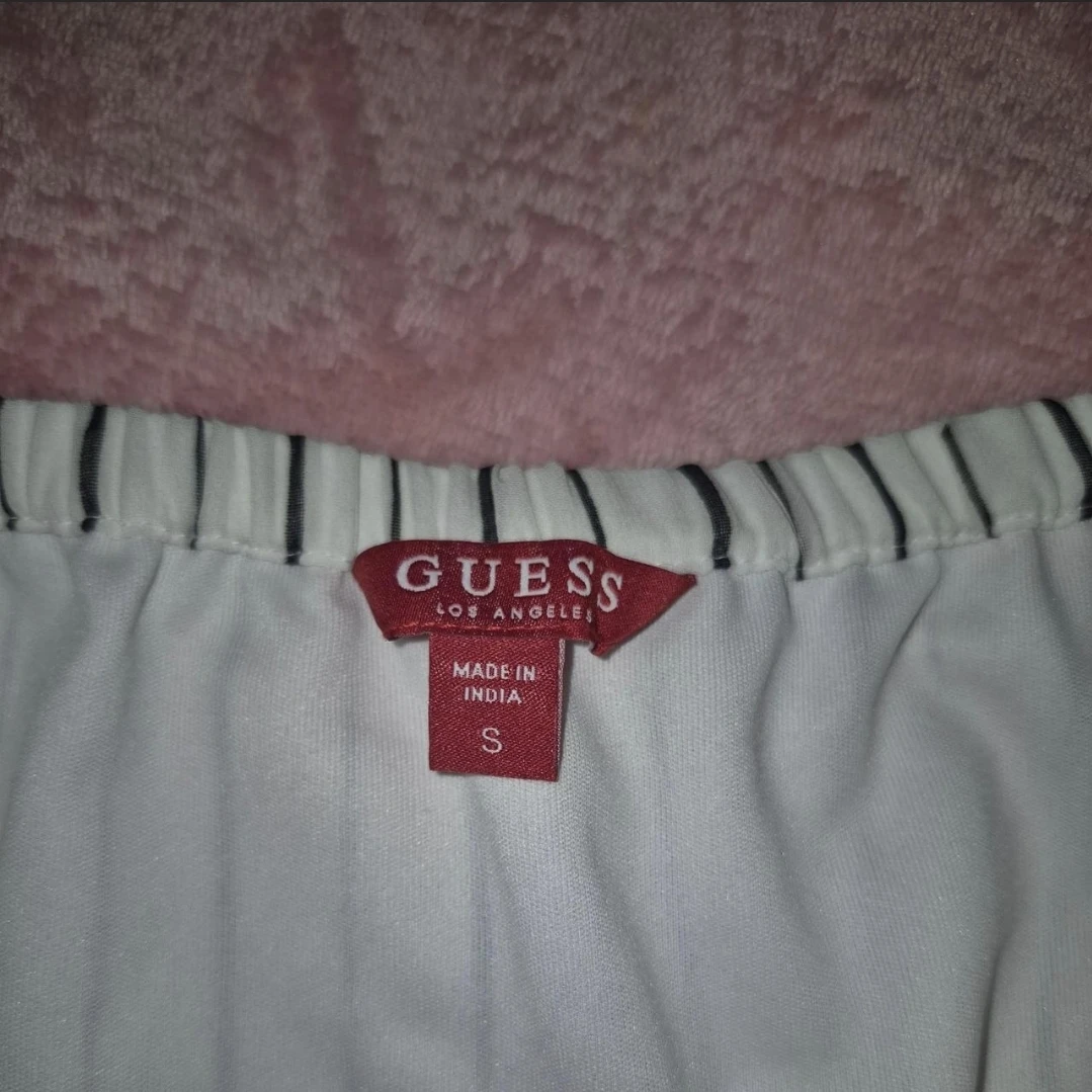 Guess Off-the-Shoulder Striped Blouse - Size S - photo 3