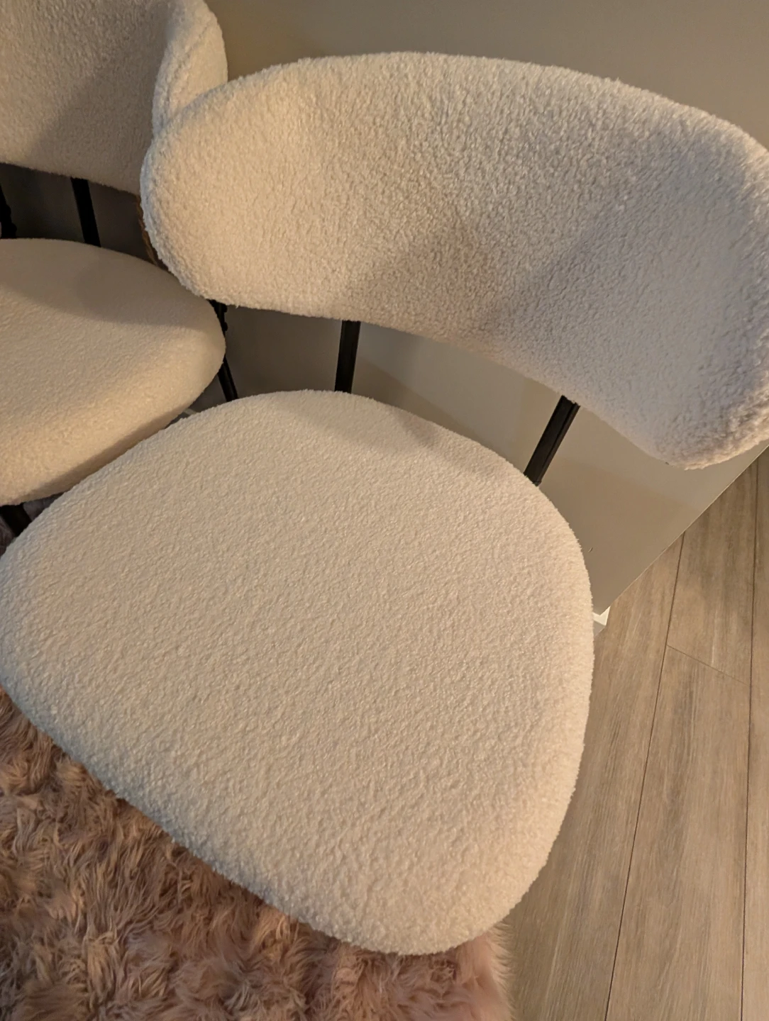 Set of 4 dining Chairs - White - photo 2