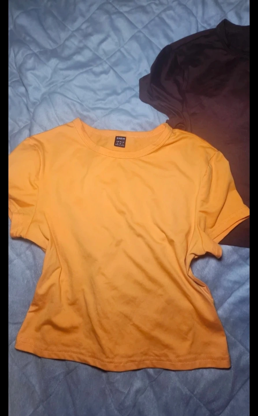 Shein Orange and Brown T-Shirts - Size M - photo 2