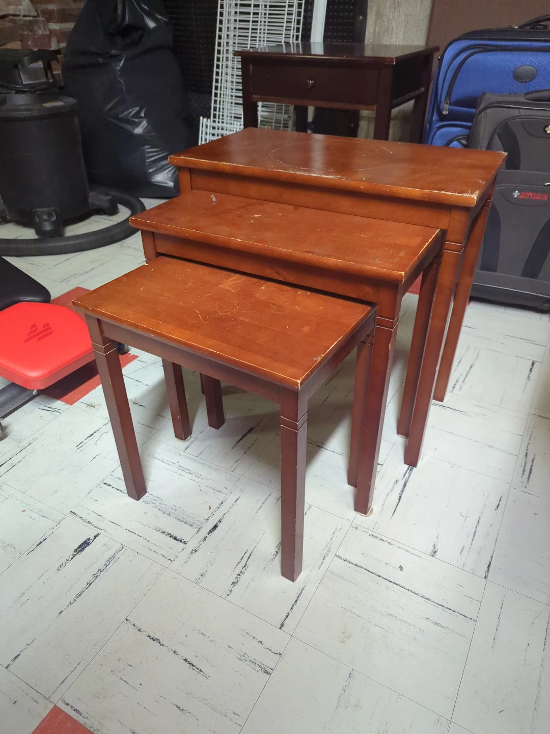 Free - 3 side tables - pick up Friday 28