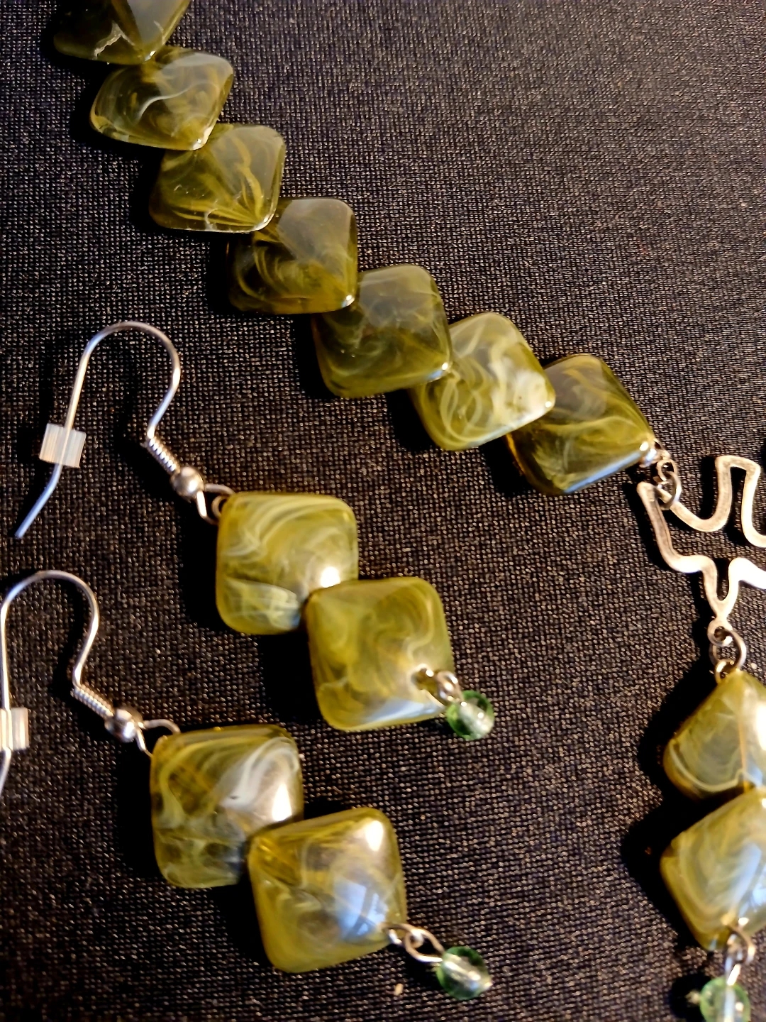 Fancy set: Choker necklace and earrings - photo 4