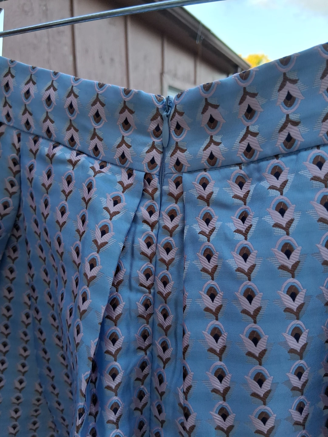 50's Blue Pleated Skirt (Vintage) - photo 4
