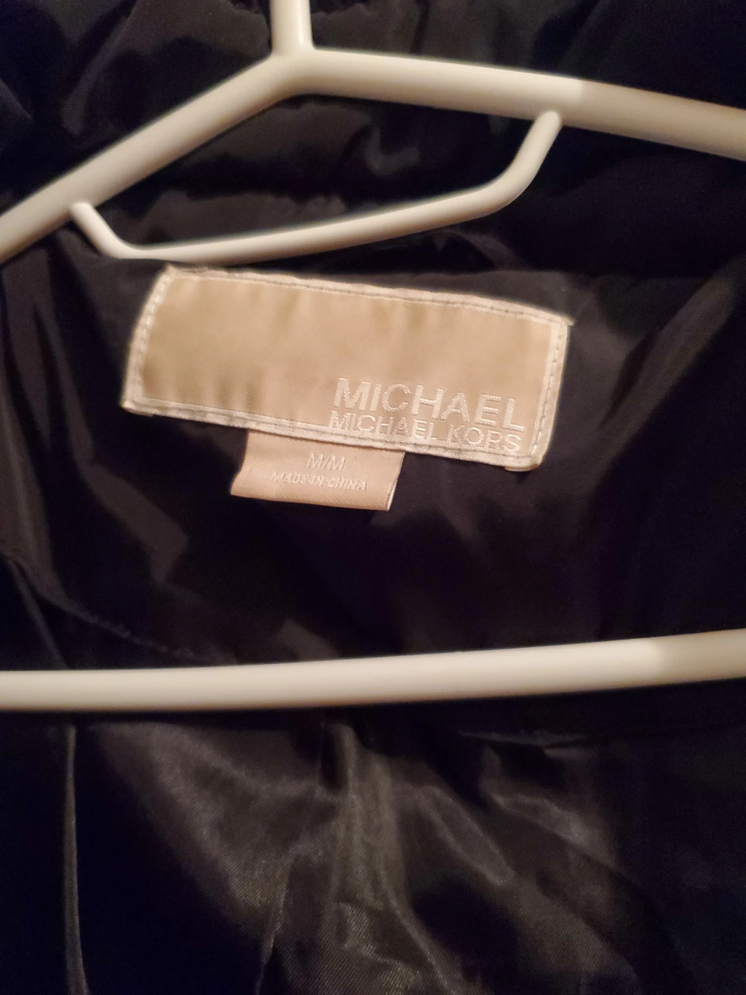 Michael Kors Puffer Coat with Fur Hood - Black - photo 2