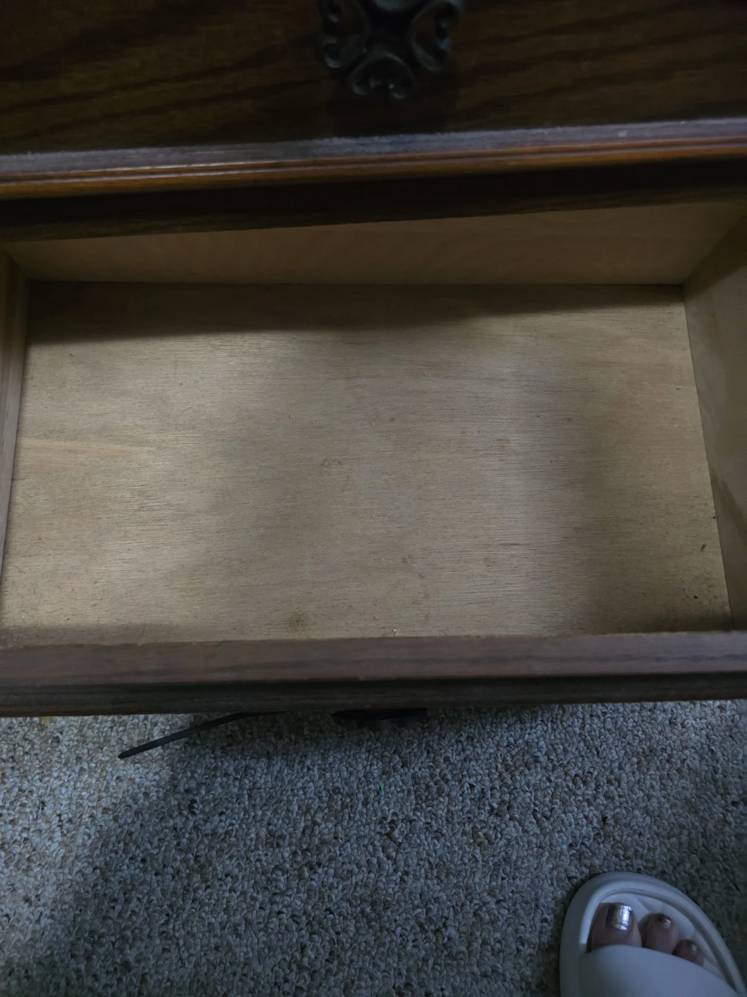 Wooden Nightstand with 2 Drawers - photo 2