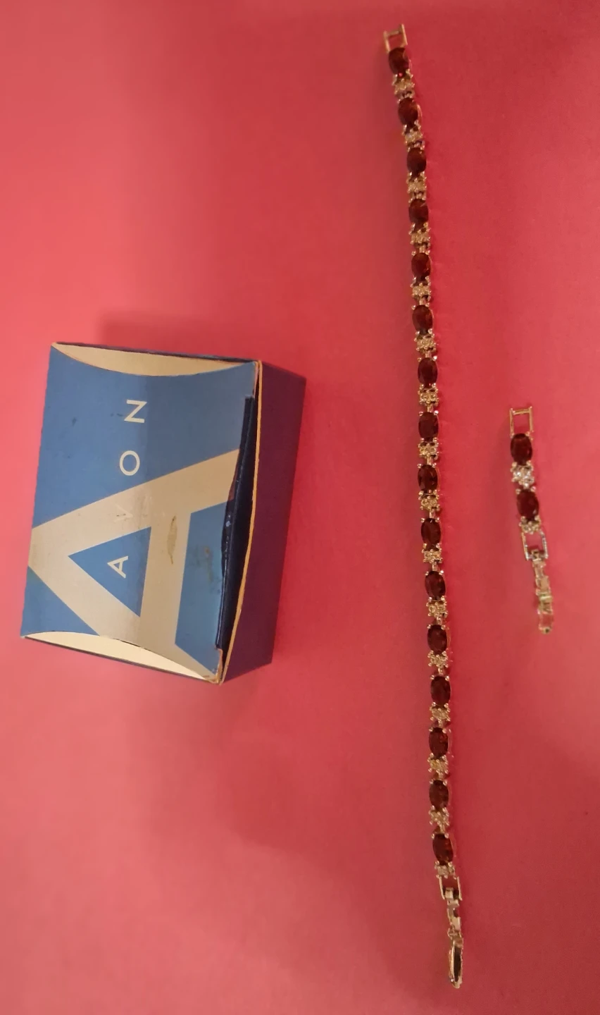 Avon Bracelet  with Red Stones - photo 2