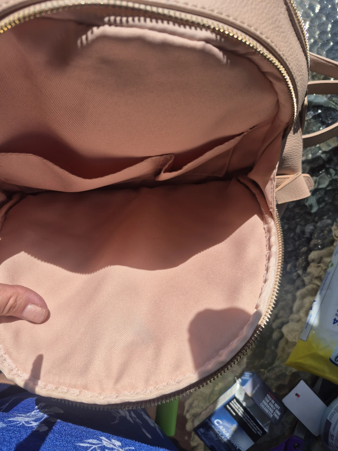 Guess Pink Chevron Quilted Backpack - photo 5