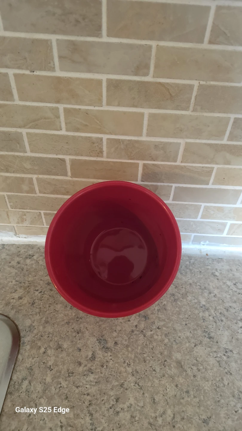 Red Ceramic Planter Pot - photo 2