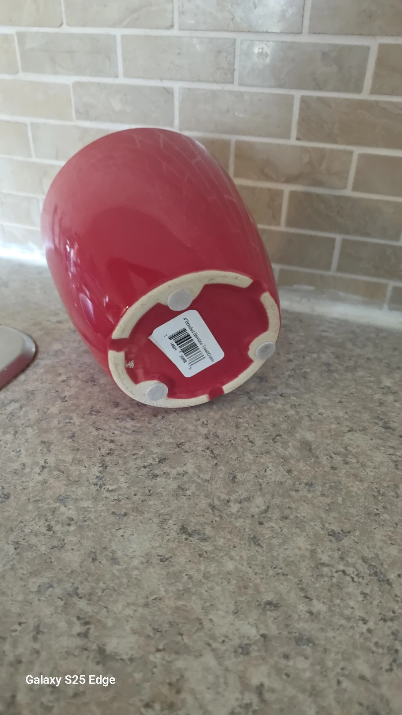 Red Ceramic Planter Pot - photo 3