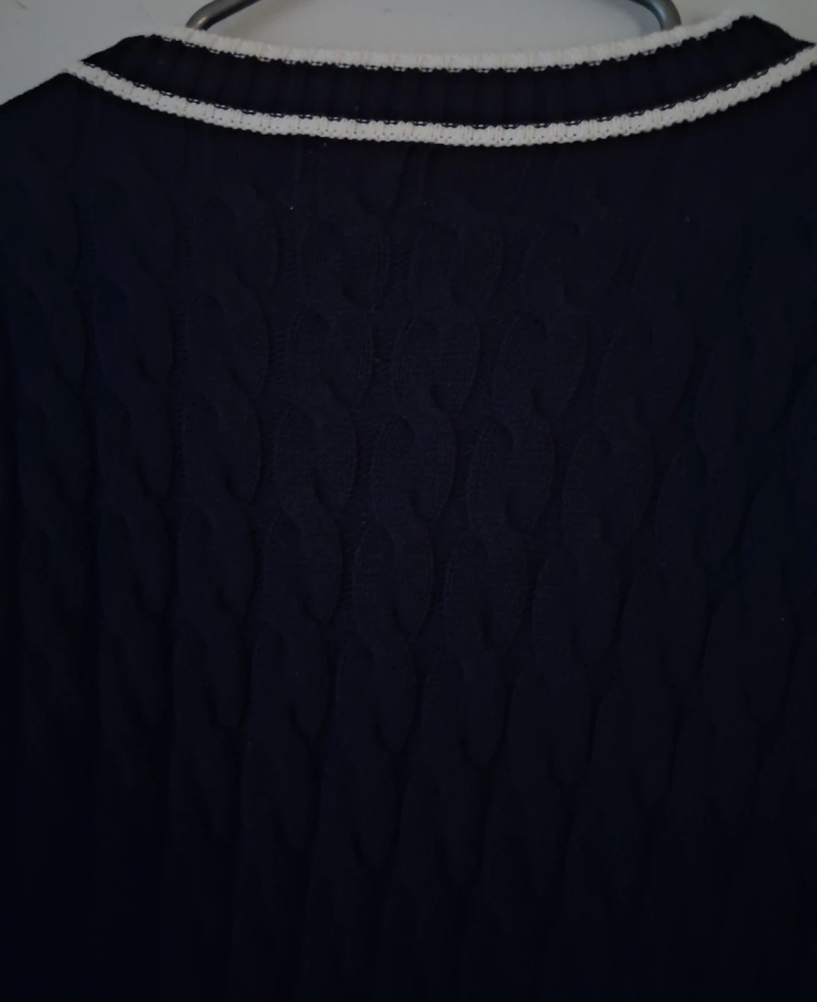 Old Navy Navy Cable Knit Cardigan Sweater - Size M - photo 5