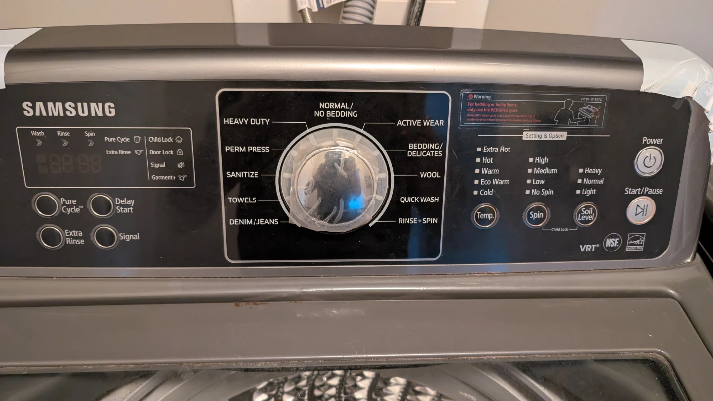 Samsung Top Load Clothes Washer WA5451ANP/XA - photo 2