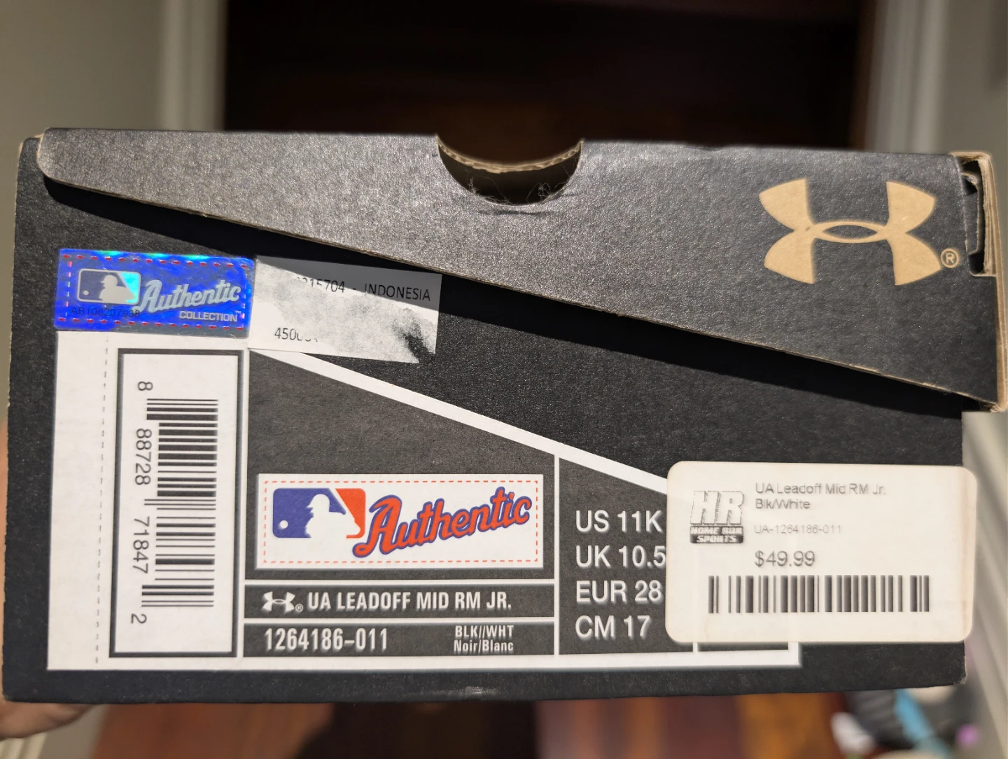 Under Armour Leadoff Mid RM Jr. Baseball Cleats - photo 4