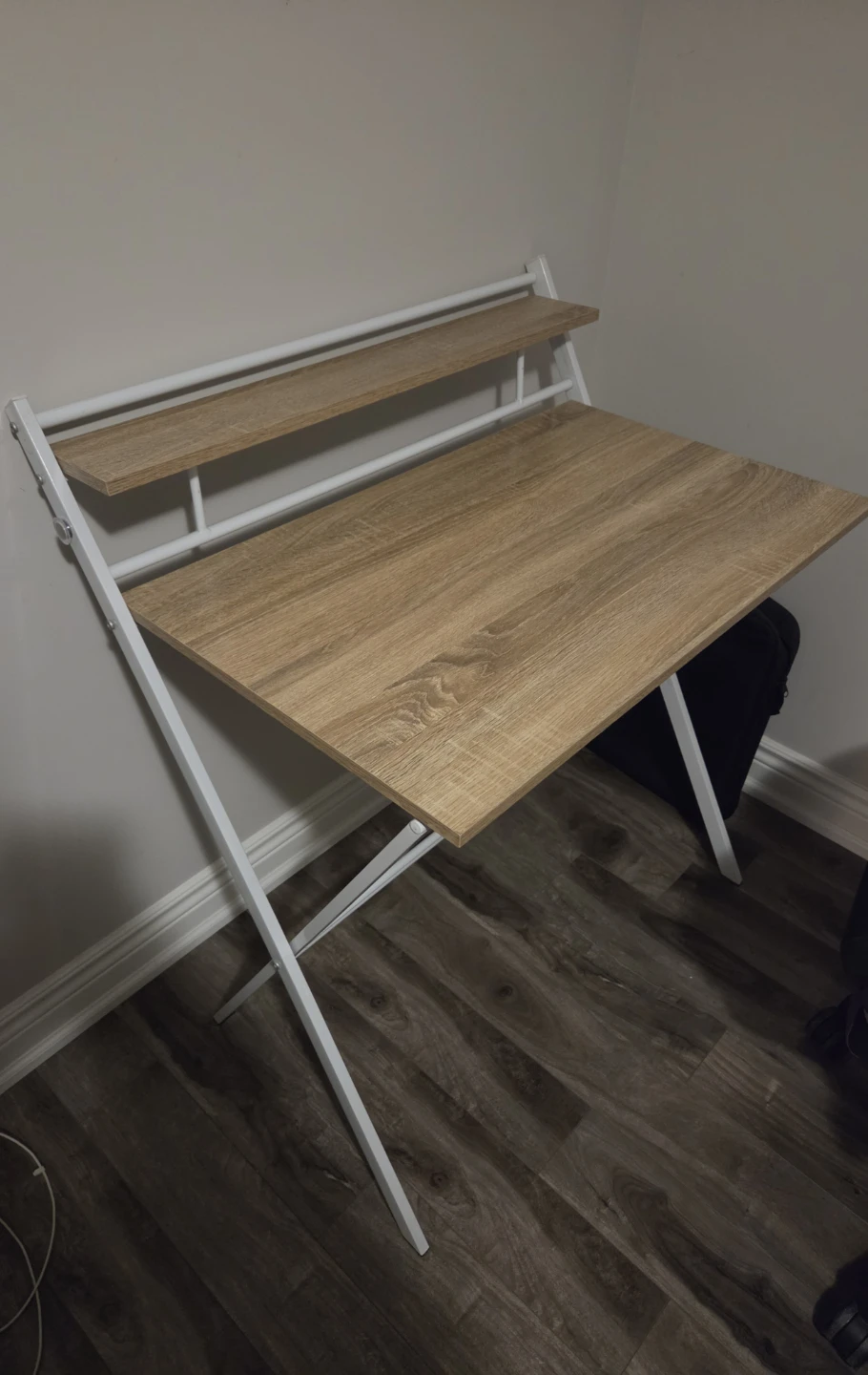 Folding Desk with Shelve used like new