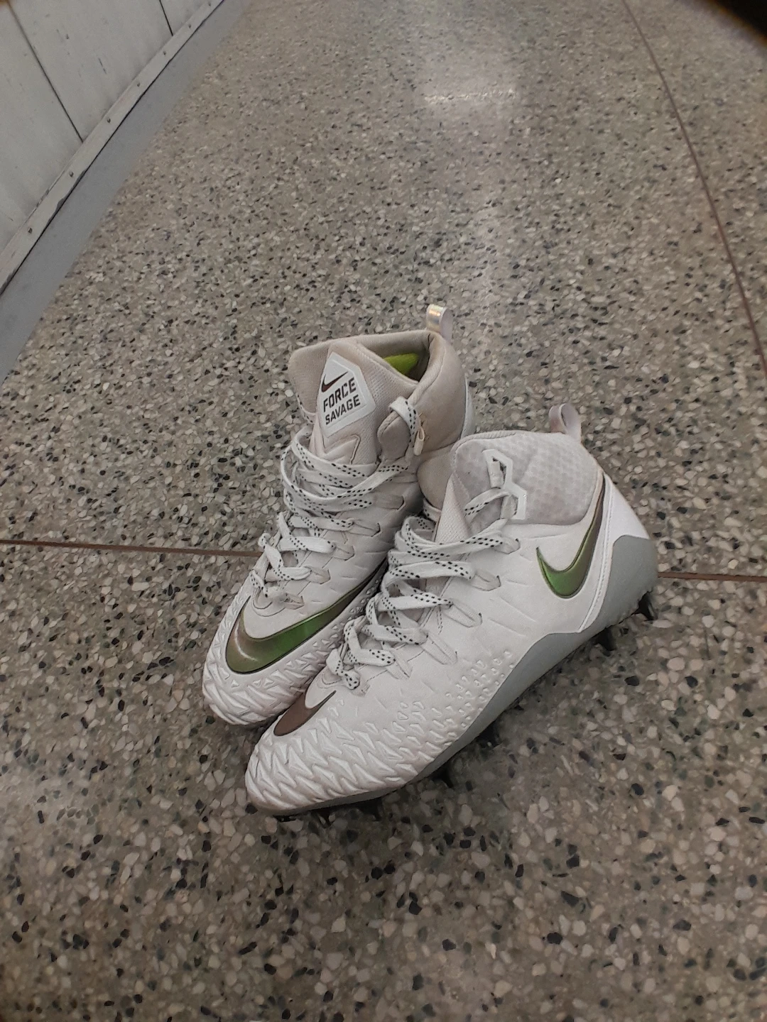 Nike Force Savage Elite TD Cleats White Men's Size 15 - photo 5