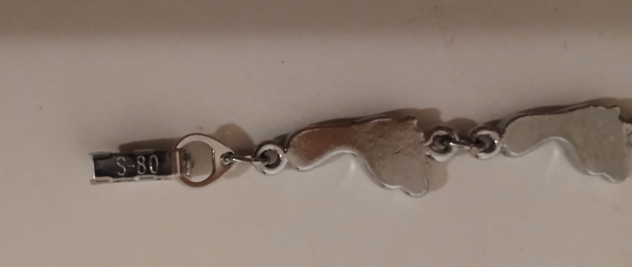 Silve 800 Footprint charm bracelet - photo 4