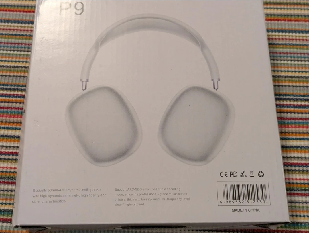 ❤️ P9 Wireless Over-Ear Bluetooth Headphones ( White Color) - photo 5