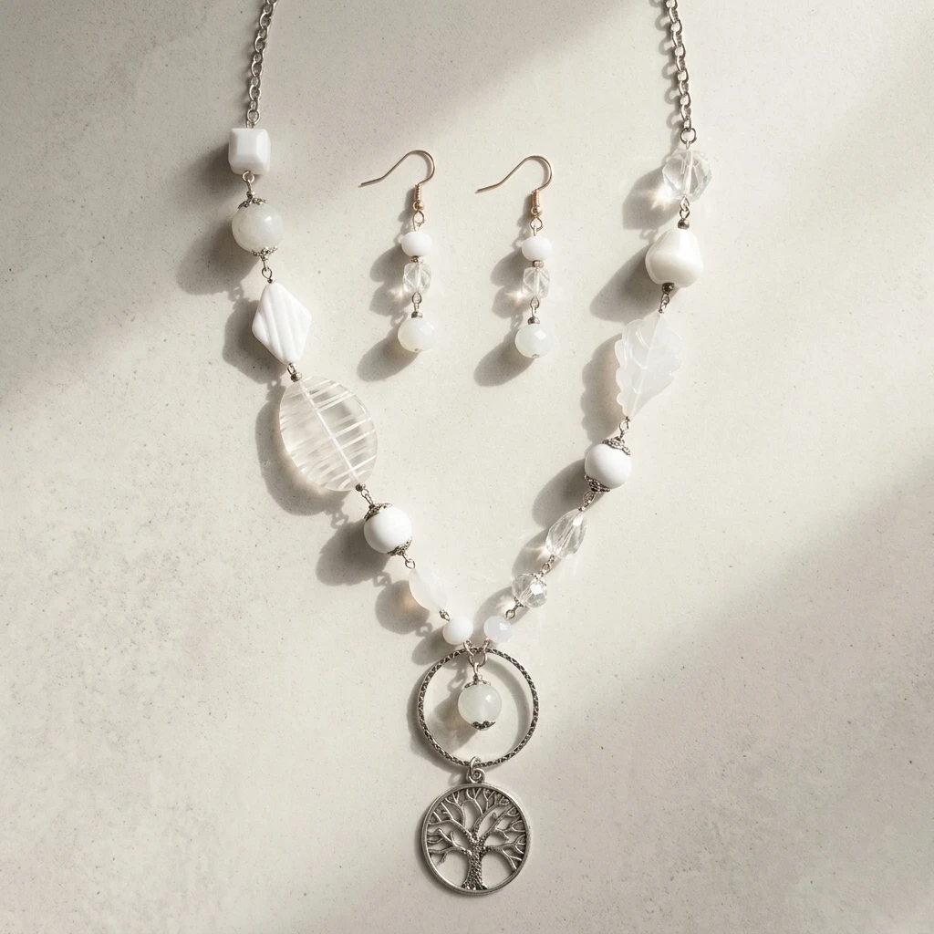 Tree of Life Necklace and Earrings Set