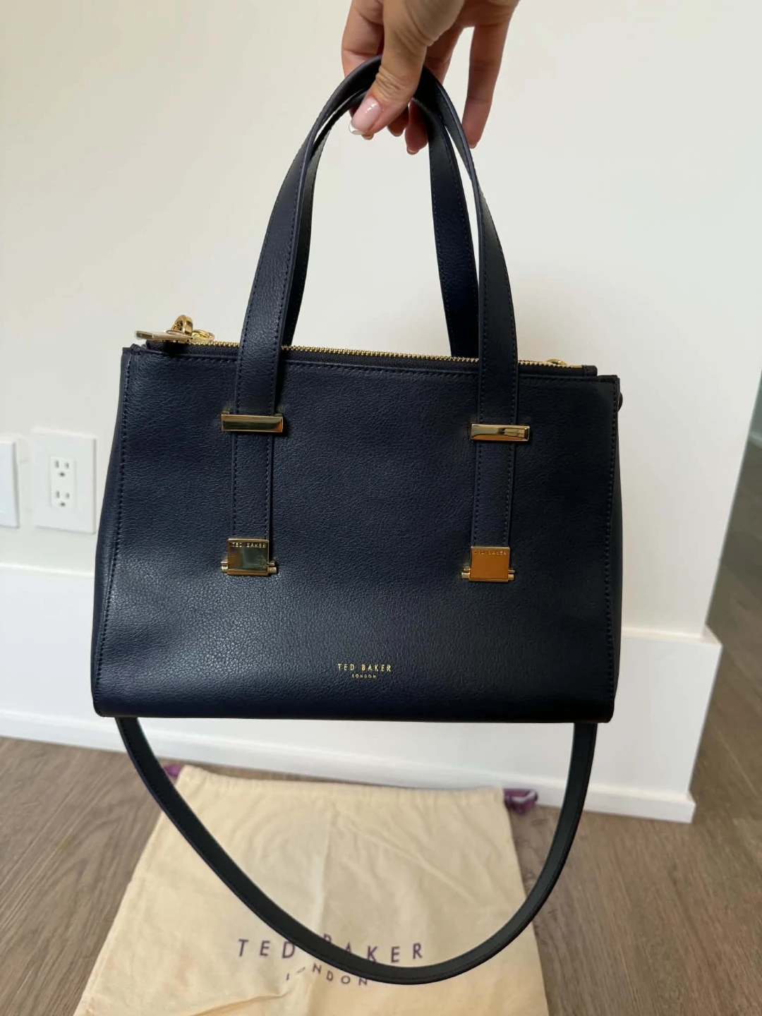 Ted Baker London Blue Leather Tote Handbag - photo 2