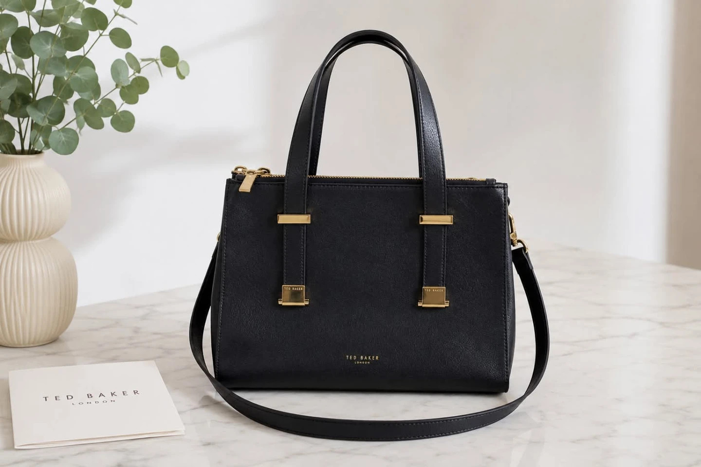 Ted Baker London Blue Leather Tote Handbag - photo 3