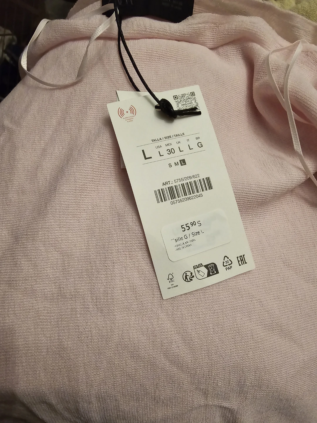 Zara FULL SLEEVE JUMPER size L  BNWT - photo 2