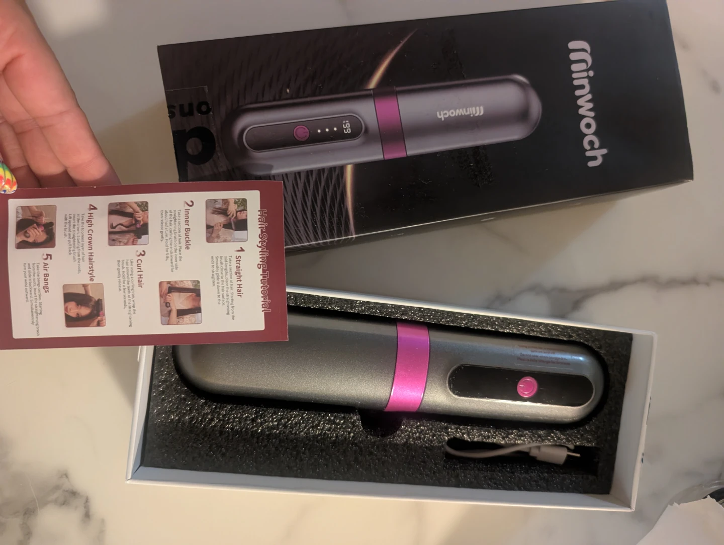 Minwooch Cordless Hair Curler