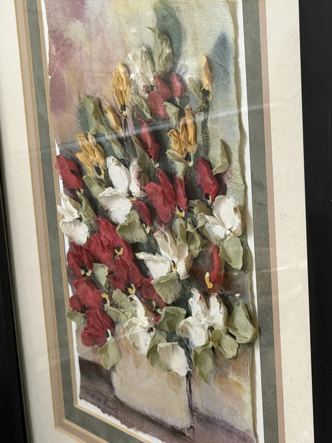 3D Floral Artwork "Vase of Flowers" by Russ Erickson - 2012 - photo 3