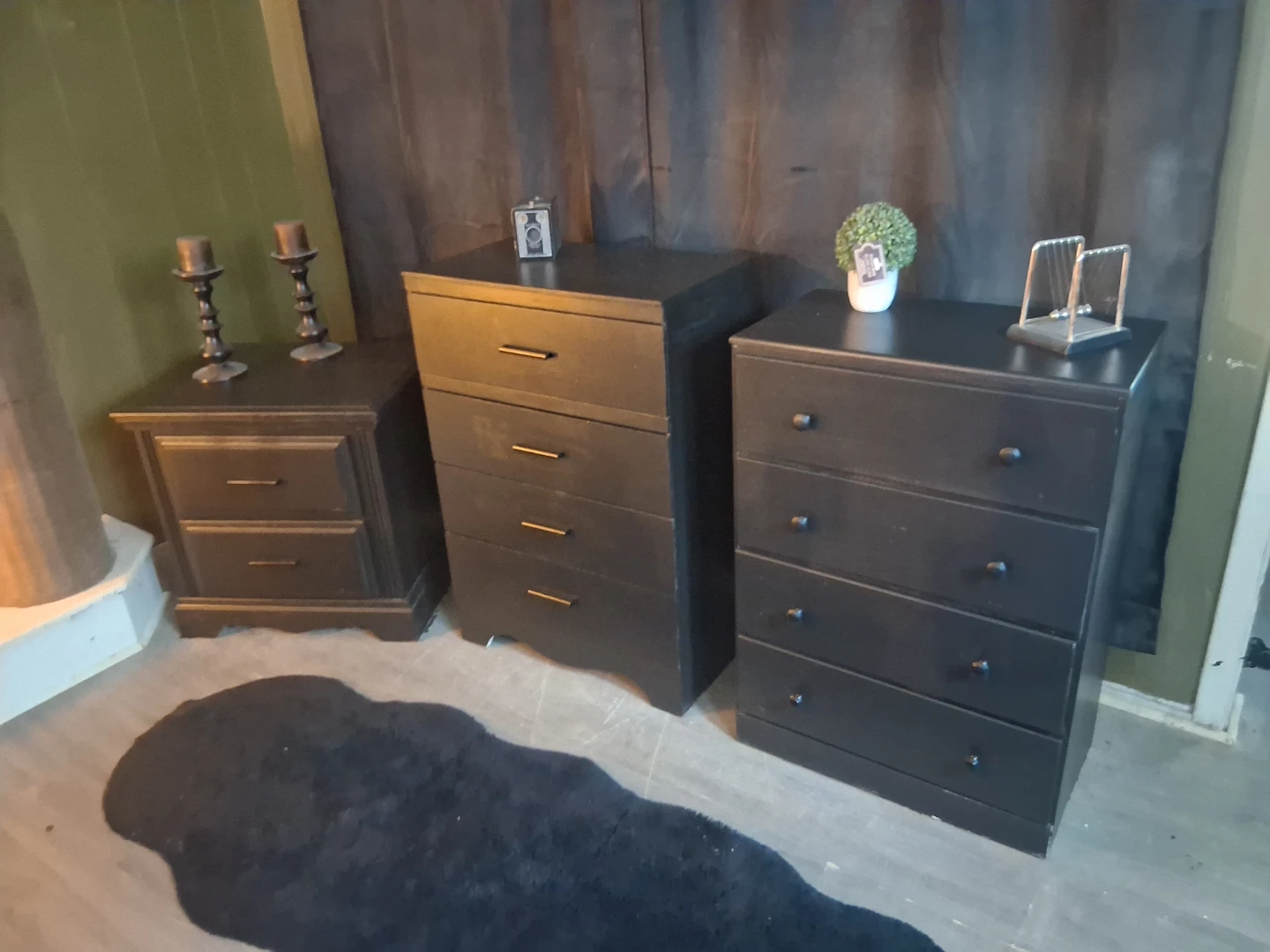 Nightstand and Dressers Set