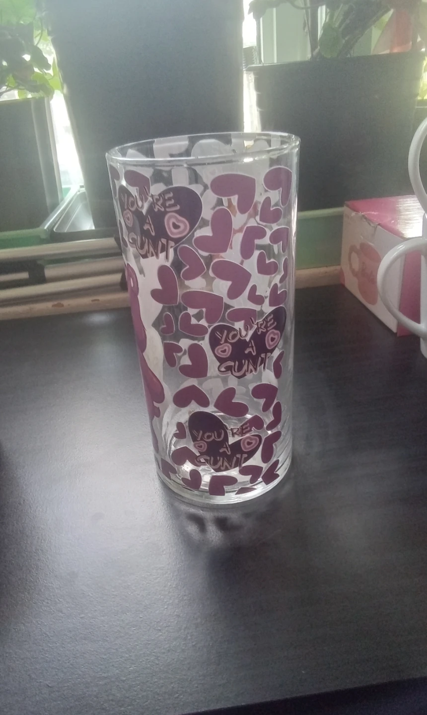 Flower vase  with hearts and bear design - photo 2