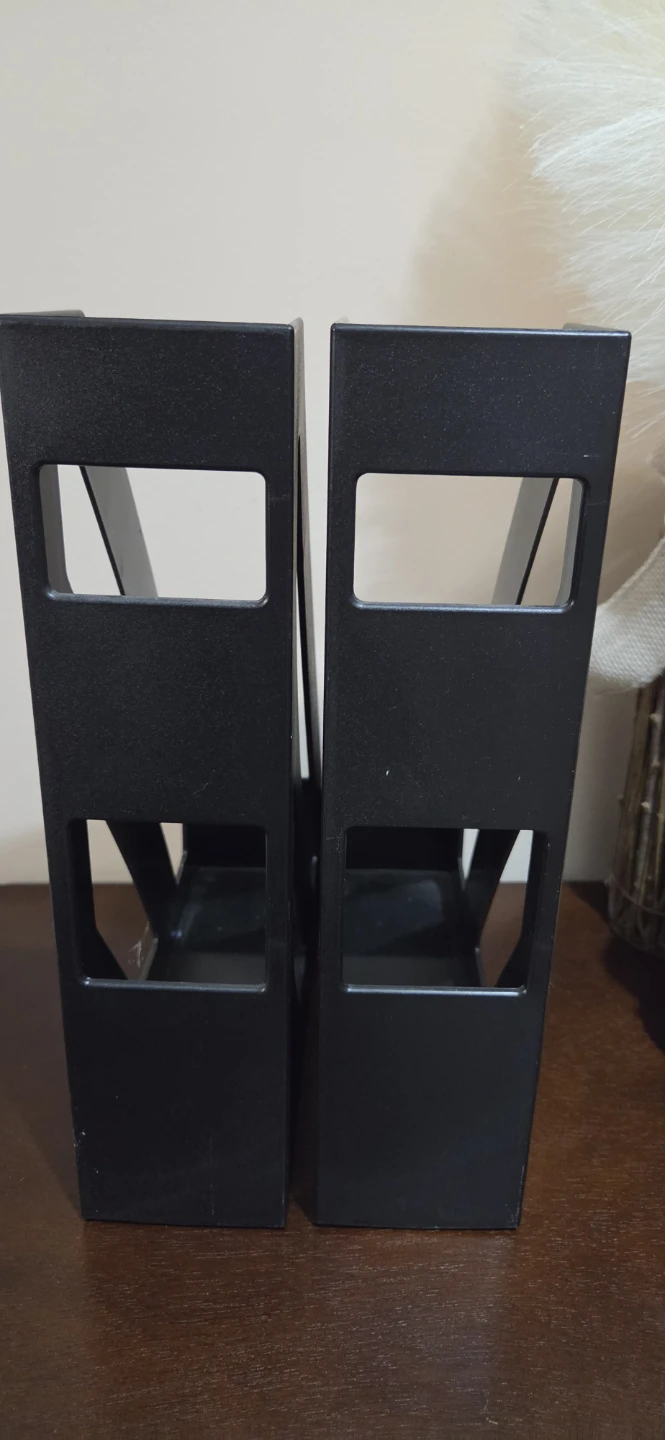 Set of 2 Black Magazine Holders - photo 2