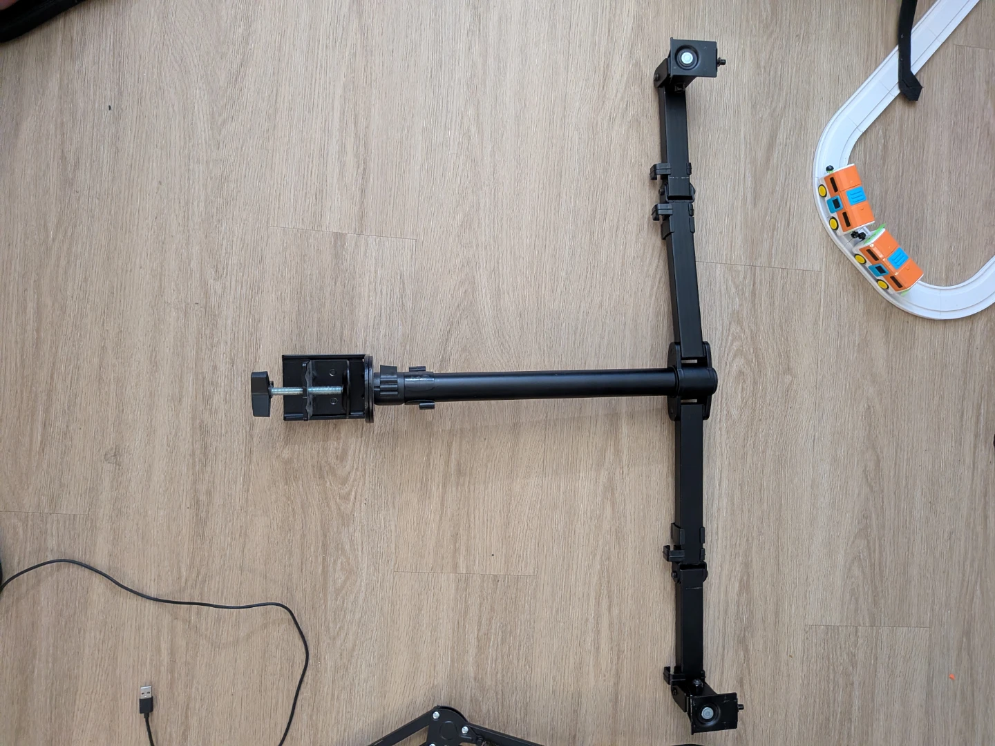 Black Desk Mount Monitor Arm
